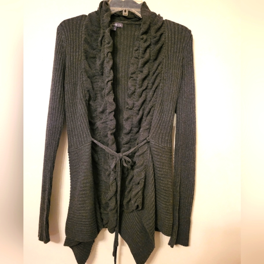 Knit waterfall cardigan